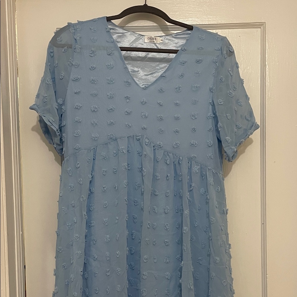 Chic Blue Mini Dress